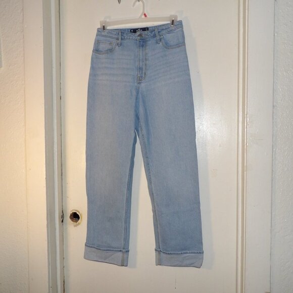 Hollister Light Wash Ultra High Rise Dad Jean Sz 30/31 - Picture 2 of 7